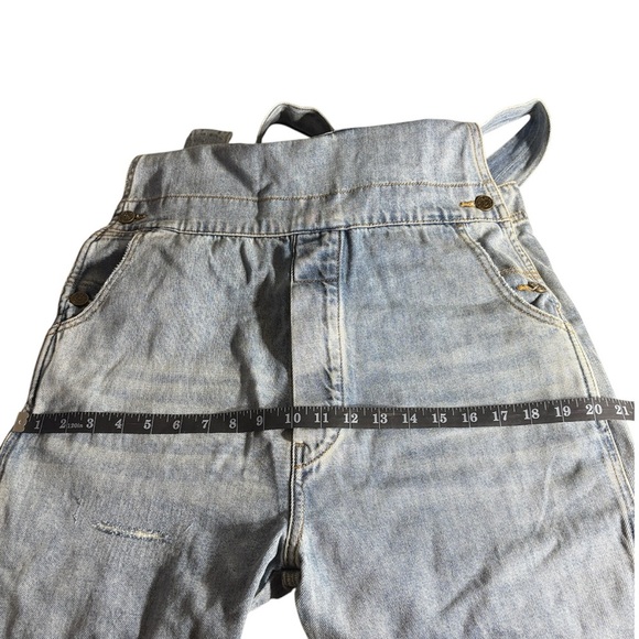 NWT Sandrine Rose x Free People Denim Overalls Size Medium - Picture 10 of 14